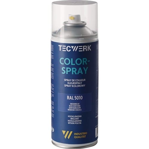 TECWERK Colorspray blau hochglänzend RAL 5010 400ml Spraydose TECWERK