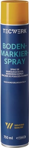 TECWERK Bodenmarkierspray 750ml gelb Spraydose TECWERK
