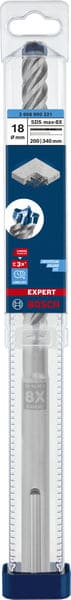 BOSCH EXPERT SDS max-8X Hammerbohrer, 18 x 200 x 340 mm. Für Bohrhämmer