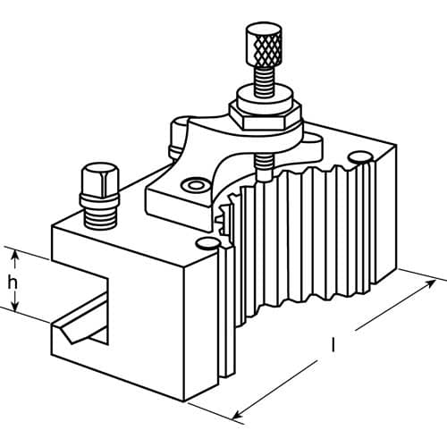 TECWERK Wechselhalter f.Stahlhalterkopf C f.rd.Bohrstangen Spann-D.40mm TECWERK