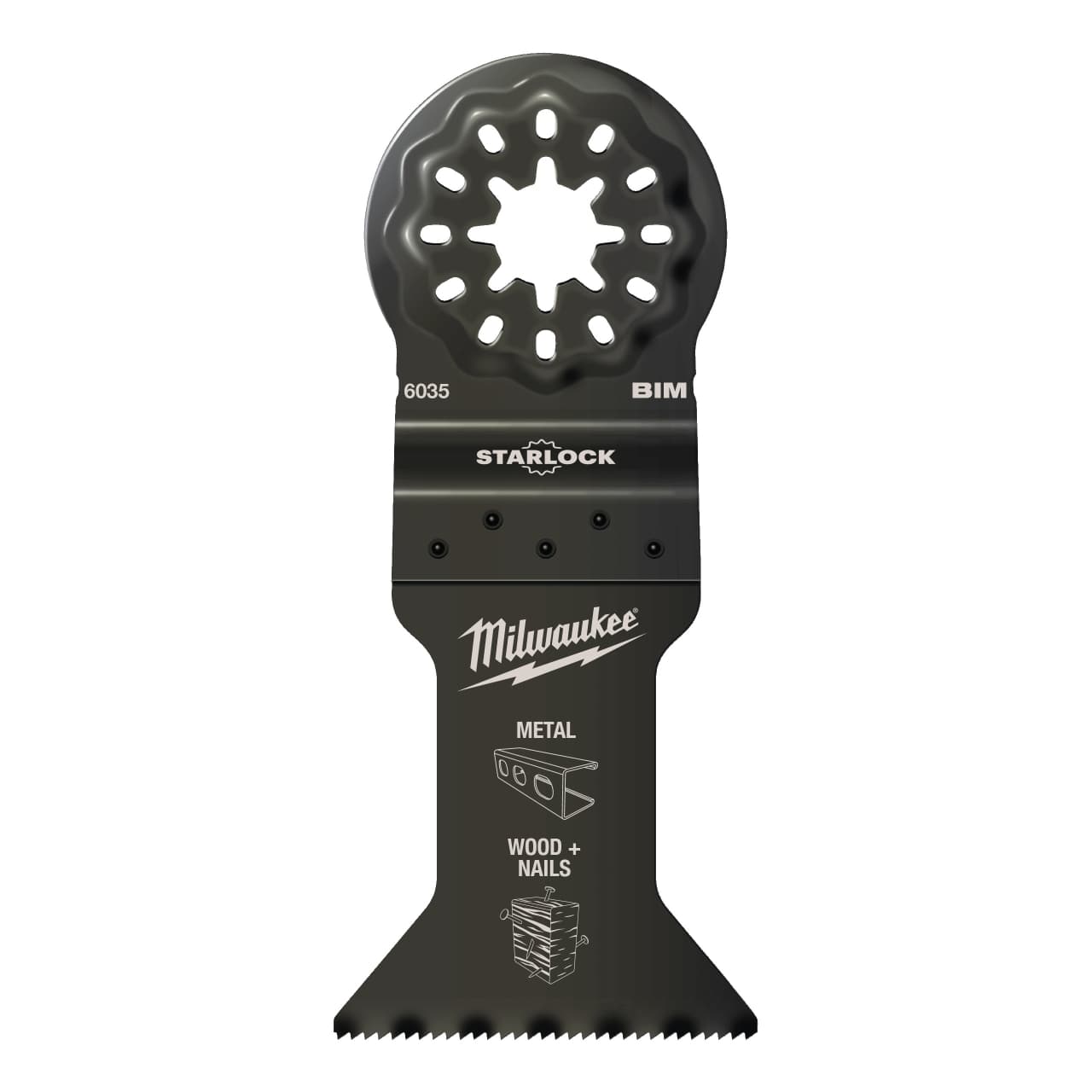MILWAUKEE 43 x 47 mm Multitool Starlock Bi-Metall Tauchsägeblatt Multimaterial