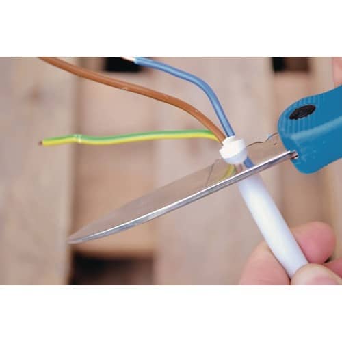TECWERK Kabel-/Elektrikermesser L.190mm Klingen-L.80mm 1-teilig,klappb.Ku.TECWERK
