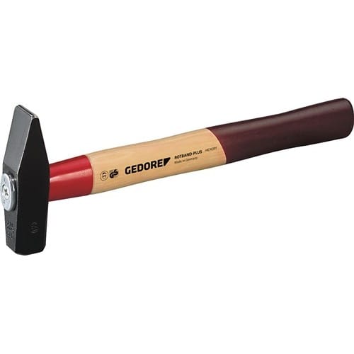 GEDORE Schlosserhammer Rotband-Plus 800g Stiel-L.350mm Hickory m.Stahlschutzhülse