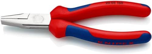 KNIPEX Flachzange DIN ISO 5745 Gesamt-L.160mm verchr.Comfort-Griff KNIPEX