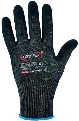 OPTIFLEX Schnitthandschuh Comfort Cut Gr.9 schwarz meliert/schwarz EN 388 PSA II 12 PA