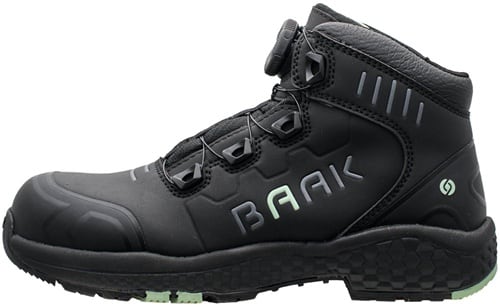 BAAK Damensicherheitsstiefel Alessia Gr.38 W.10 schwarz/grün Mikrofaser/TPU