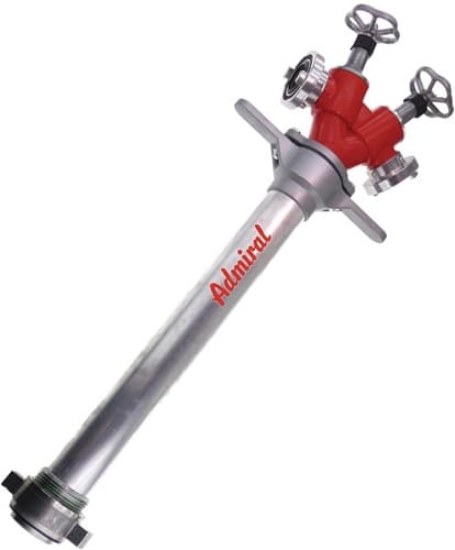 ADMIRAL Hydrantenstandrohr STORZ Alu.DN 80 2xC-Abgang,2 Ventile ADMIRAL