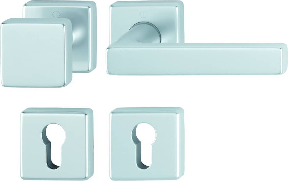 HOPPE® Wechselgarnitur mit Rosetten Dallas 43L/52/52KVS/1643, Aluminium 10723851