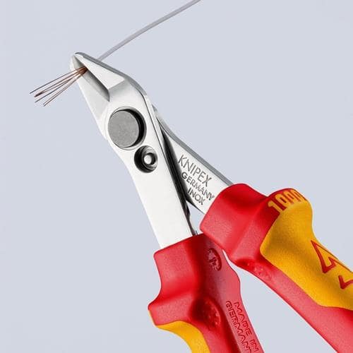 KNIPEX Elektronikseitenschneider Electronic Super-Knips L.125mm Form 0 Facette nein VDE