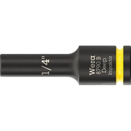 WERA Steckschlüsseleinsatz 8790 B Impaktor Deep 3/8 Zoll 1/4 Zoll L.63mm WERA