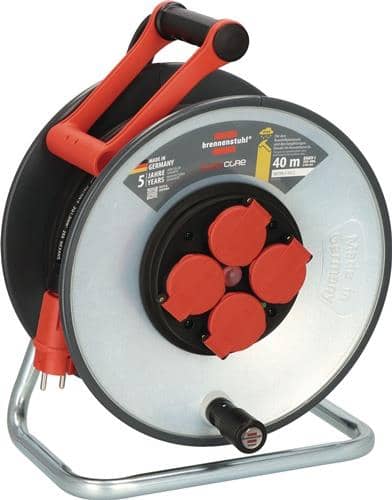 BRENNENSTUHL Kabeltrommel SC 4100 40m H07RN-F 3x1,5mm² 290mm 4 Stahlbl.isol.IP44 BRENNENSTUHL