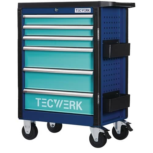 TECWERK Wkz.wagen PLUS 2.0 B760xT465xH1030mm 500kg 6 Schubl.96-tlg.Stahlbl.TECWERK