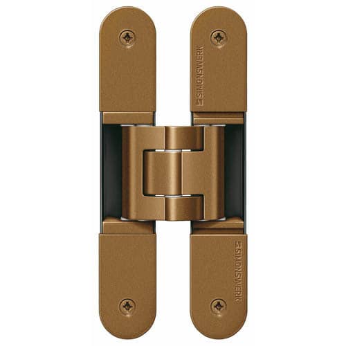 SIMONSWERK Verdecktliegendes Türband TECTUS® TE 340 3D, bronzefarbig