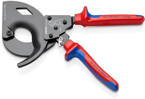KNIPEX Kabelschneider Gesamt-L.280mm max.52 (380 mm²)mm Mehrkomp.-Hüllen KNIPEX