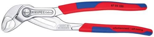 KNIPEX Wasserpumpenzange Cobra® L.250mm Spann-W.46mm verchr.Mehrkomp.-Hülle KNIPEX
