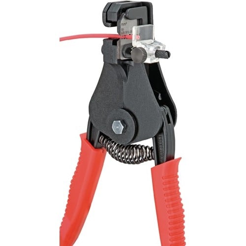 KNIPEX Abisolierzange L.180mm schwarz lack.Ku.-Überzug m.Öffnungsf.KNIPEX
