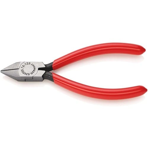 KNIPEX Seitenschneider L.125mm Form 8 Facette ja,kl.Kopf pol.Ku.-Überzug KNIPEX