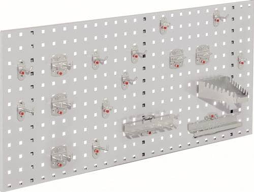 RASTERPLAN Lochplatte B450xL1000mm lichtgrau 18 tlg.RASTERPLAN