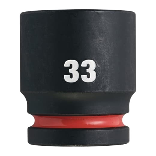 MILWAUKEE 33 x 57 mm SHOCKWAVE Schlagnuss 3/4" kurz