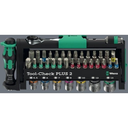 WERA Bit-/Steckschlüsselset Tool Check Plus 2 39-tlg.WERA