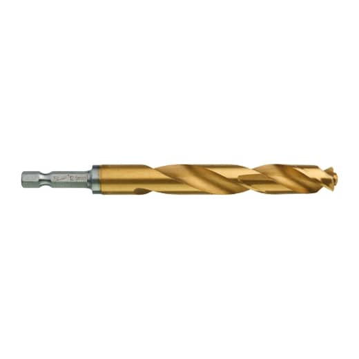 MILWAUKEE 12,5 x 128 mm SHOCKWAVE Metallbohrer HSS-G RED HEX Titan 1/4"