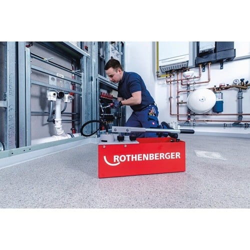 ROTHENBERGER Prüfpumpe RP 50 S Inox 0-60bar R 1/2 Zoll Saugvolumen p.Hub ca.45ml Edelstahl
