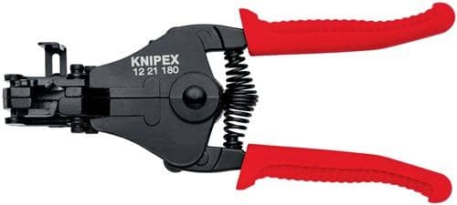 KNIPEX Abisolierzange L.180mm schwarz lack.Ku.-Überzug m.Öffnungsf.KNIPEX