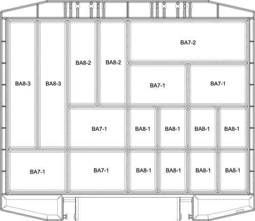 RAACO Sortimentskoffer boxxser B465xT401xH78mm 18 Fächer m.Profilraster RAACO