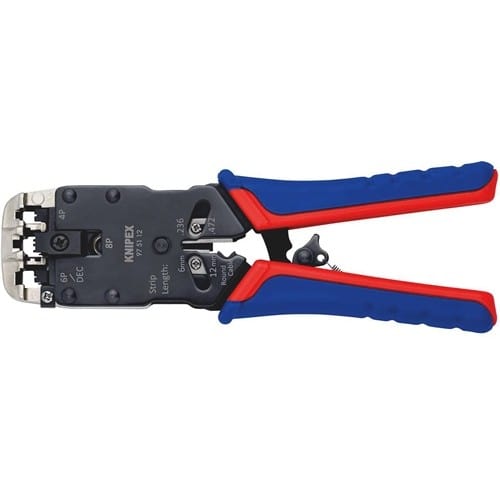KNIPEX Crimpzange f.Westernstecker L.200mm KNIPEX