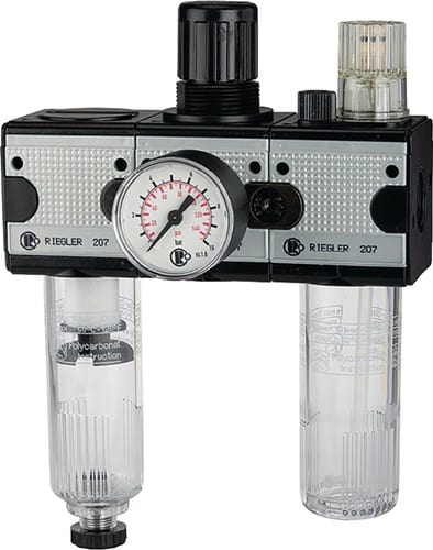 RIEGLER Wartungseinheit MULTIFIX Gew.G 1/2 Zoll HA BG II 5800l/min B.200,8mm RIEGLER