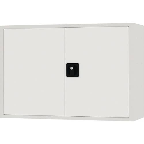 BEDRUNKA+HIRTH Hängeschrank H600xB900xT200mm Vollblechtür lichtgrau/lichtgrau