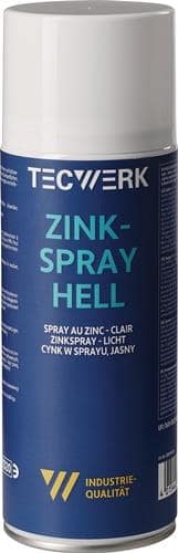 TECWERK Zinkspray hell 400ml weißalu.Spraydose TECWERK