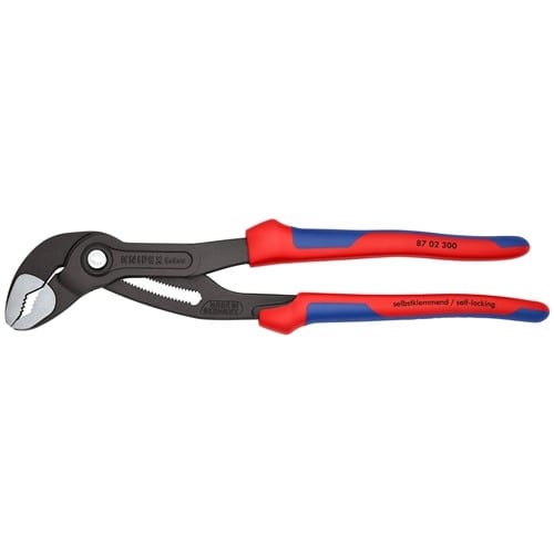 KNIPEX Wasserpumpenzange Cobra® L.300mm Spann-W.60mm pol.Mehrkomp.-Hülle KNIPEX