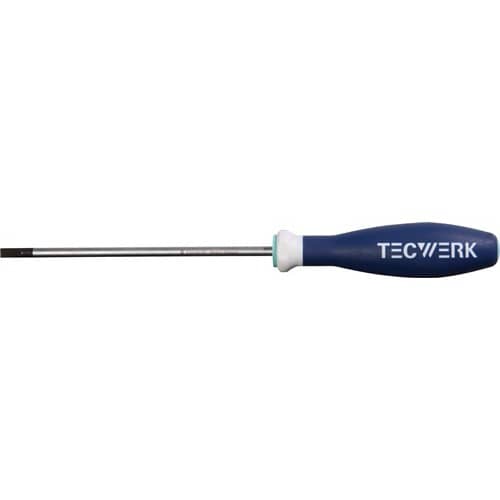 TECWERK Schraubendreher Schneiden-B.4,5mm Klingen-L.125mm 3K-Griff Rundkl.TECWERK