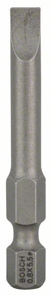 BOSCH Schrauberbit Extra-Hart S 0,8 x 5,5, 49 mm, 3er-Pack