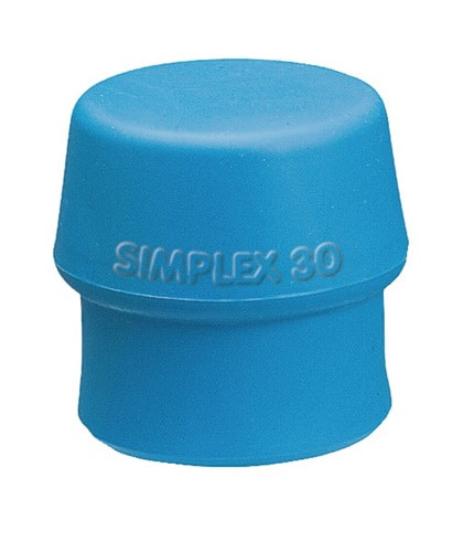 Schonhammerkopf SIMPLEX TPE-soft blau weich HALDER