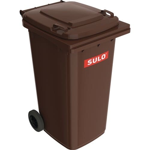 SULO Müllgroßbehälter 240l HDPE braun fahrbar,n.EN 840 SULO