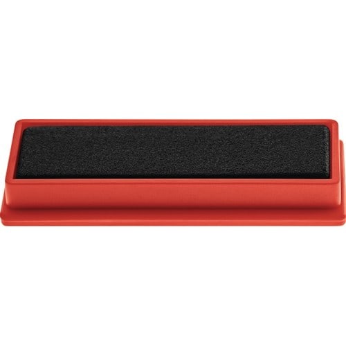 MAGNETOPLAN Rechteckmagnet B55xT22xS8mm rot MAGNETOPLAN
