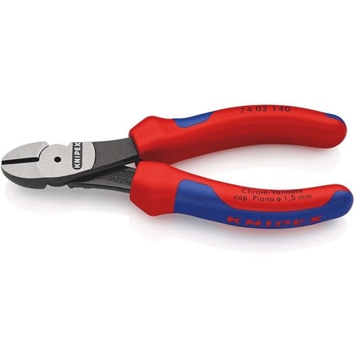 KNIPEX Kraftseitenschneider L.140mm pol.Form 0 Mehrkomp.-Hüllen KNIPEX