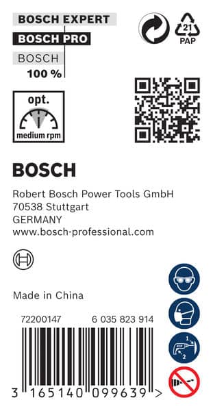 BOSCH Maschinenholzbohrer, M-Spitze 12 x 400 mm, d 10 mm