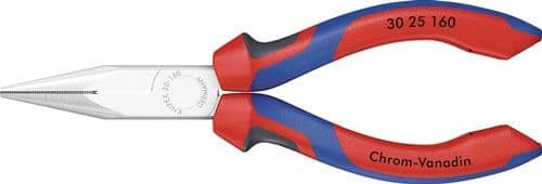 KNIPEX Langbeckzange Gesamt-L.160mm Form 2 Kopf verchr.lang,flach-rund Comfort-Griff