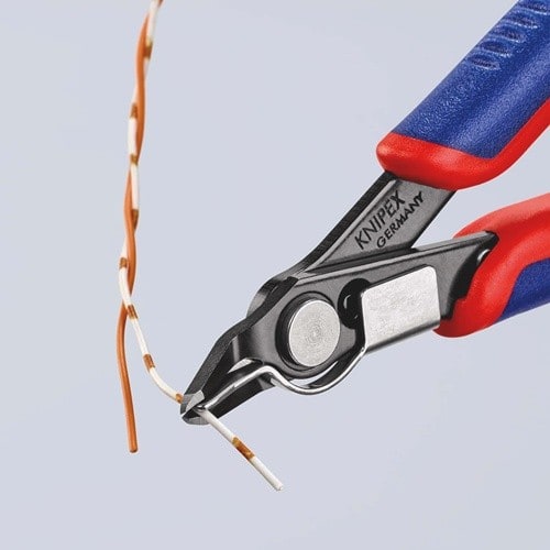KNIPEX Elektronik-Seitenschneider Super-Knips® L.125mm Form 4 Facette nein brün.KNIPEX