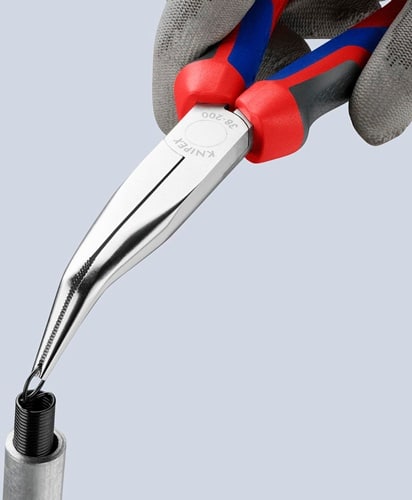 KNIPEX Mechanikerzange L.200mm Form 2 40Grad gew.Comfort-Griff verchr.KNIPEX