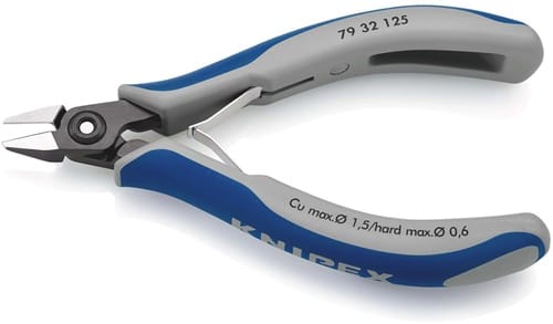 KNIPEX Präzisions-Elektronik-Seitenschn.L.125mm Form 3 Facette ja,sehr kl.pol.KNIPEX