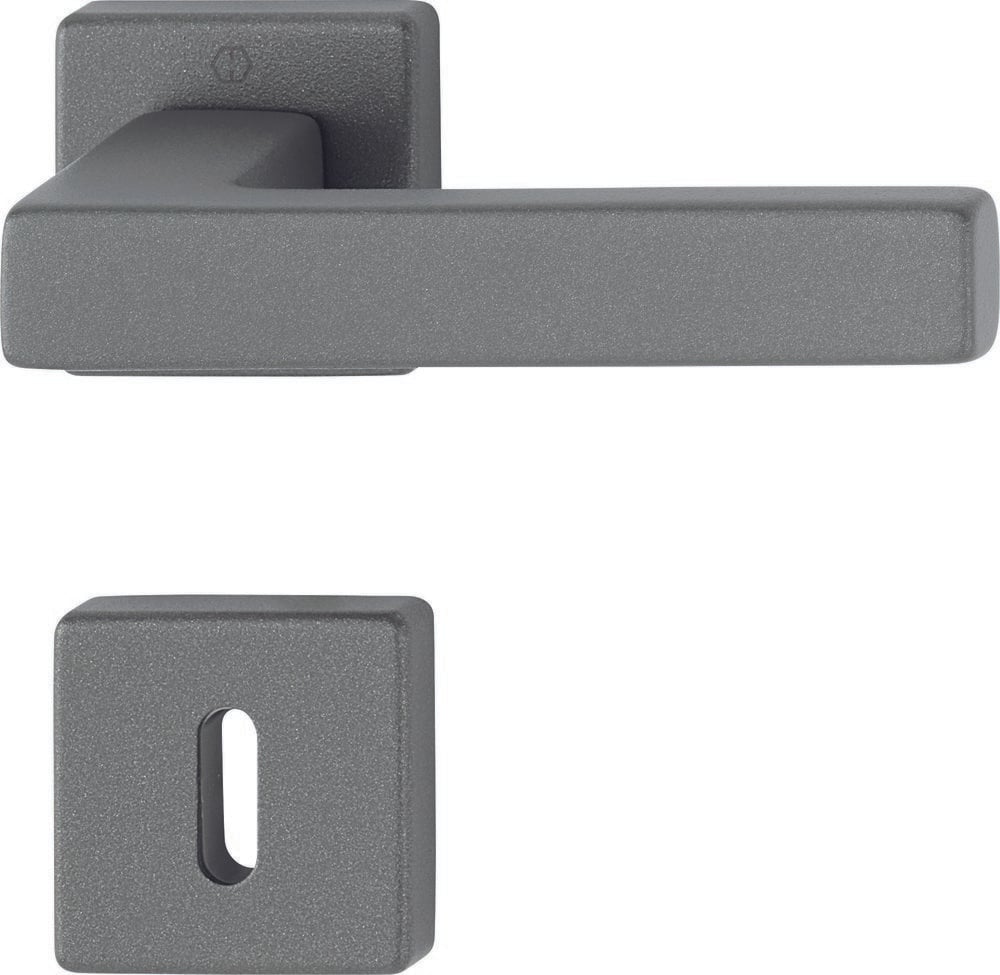 HOPPE® Drückergarnitur mit Rosetten Austin 1769/843KV/843KVS, Aluminium, 12253376