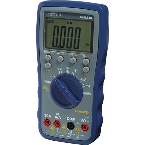 TECWERK Multimeter DMM 10 0-600V AC/DC TRUE RMS TECWERK
