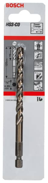 BOSCH Zentrierbohrer HSS-Co, 120 mm