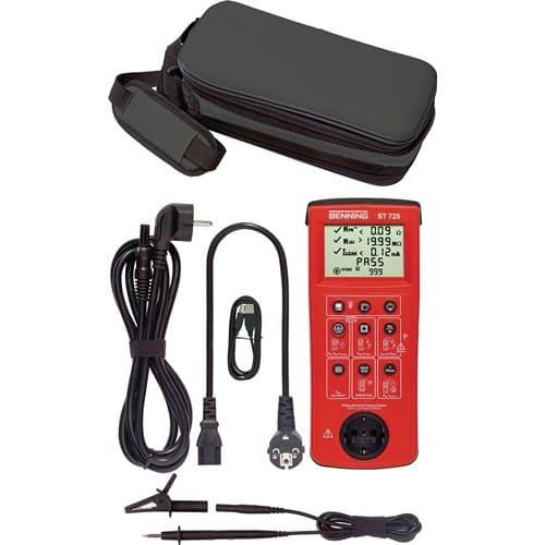 BENNING Gerätetester ST 725 Batterie-/Netzbetrieb L270xB115xH55mm BENNING