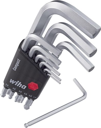 WIHA Winkelschraubendrehersatz 369 KH9 9-tlg.Compact-Halter SW 1,5-10mm
