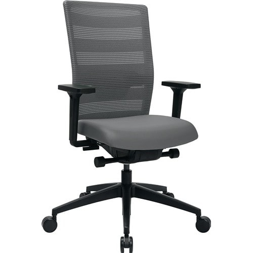 TOPSTAR Bürodrehstuhl m.Synchrontechnik grau 450-570mm m.Armlehnen Trgf.110kg TOPSTAR